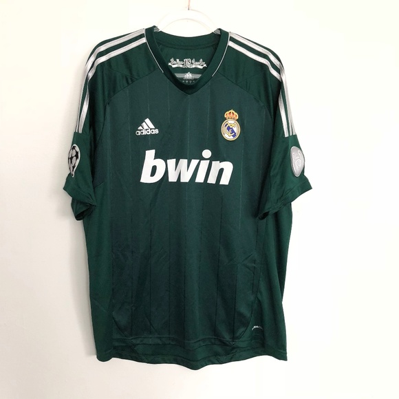 Adidas Real Madrid 110 Anos Benzema Green Jersey Adidas Real Madrid 110 Anos Benzema Green Jersey